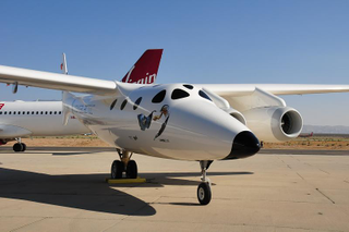 Illustration for article titled First Virgin Galactic White Knight II Photos